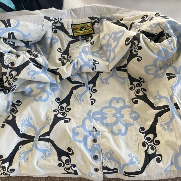 Sameunderneath Women’s Size Large Cream Embroidered Jacket Bamboo Cotton Blend - Picture 6 of 8